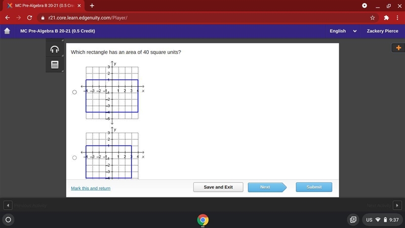 Plz help which one has a total of 40 square units-example-1