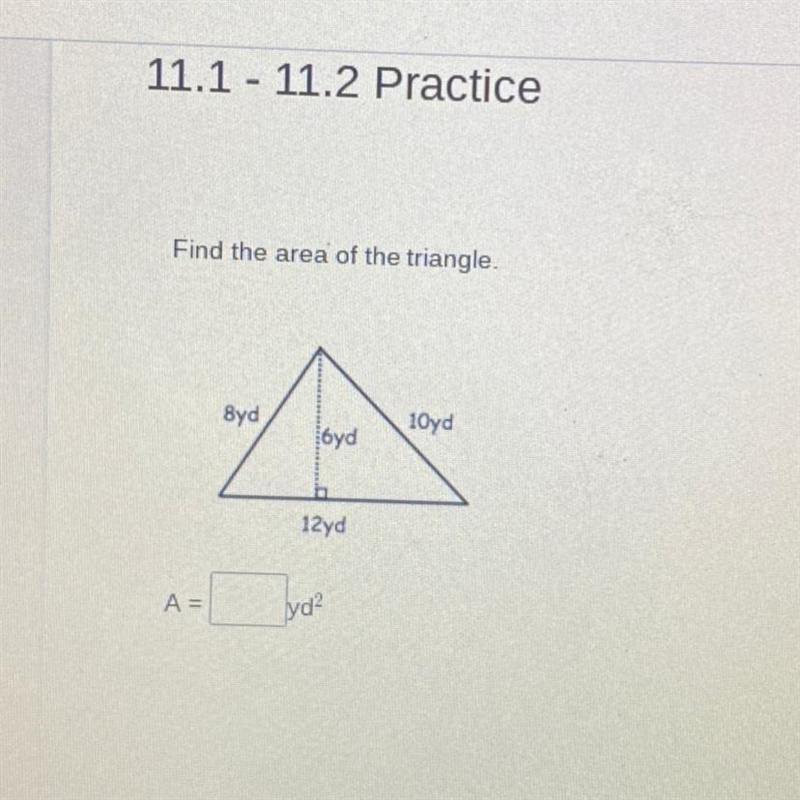 Find area of triangle .. help me please!-example-1