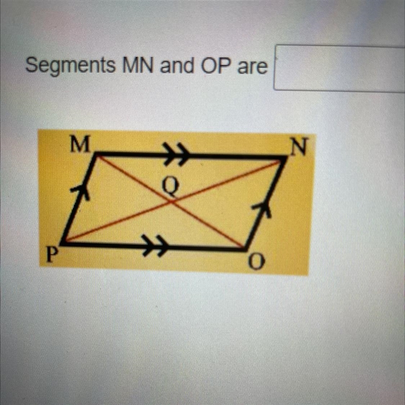 Segments MN and OP are _____ sides.-example-1