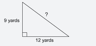 Substitute the given side lengths into the equation for the Pythagorean Theorem.-example-1