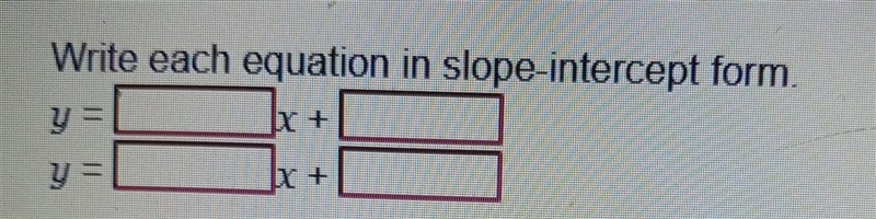 Solve the system 2x + y = 3 -2g = 14 – 6x. write each equation in slope-intercept-example-1