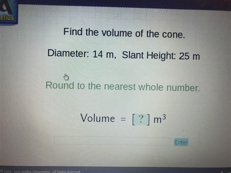 URGENT!!! Can someone help me with this? It’s volume of cones!!!-example-1