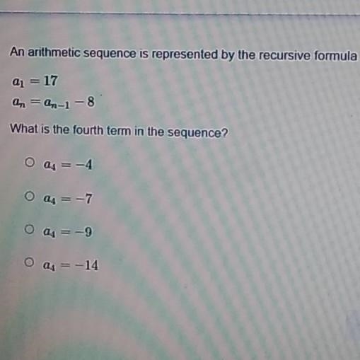 Please help!! what is the 4th term in the sequence??​-example-1