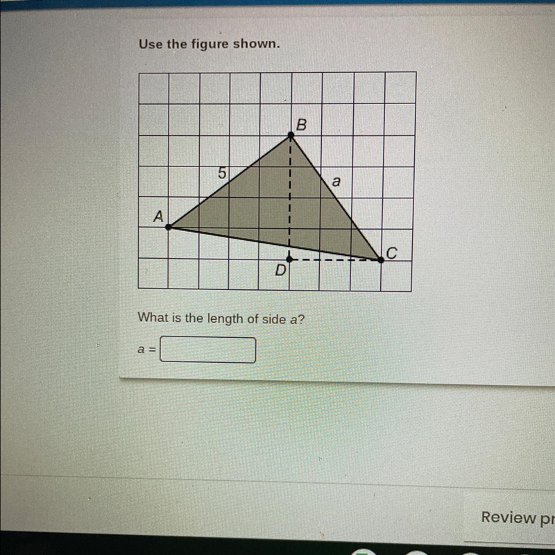 What is the length of side a?-example-1