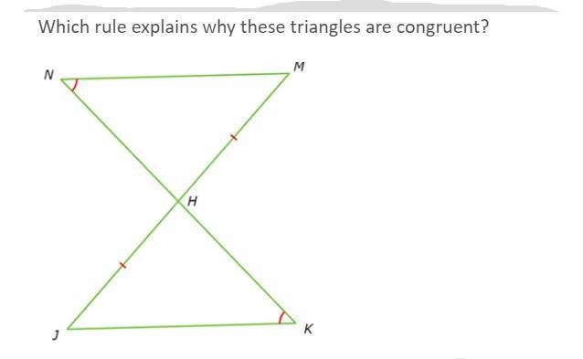 PLEASE HELP ME! Which rule explains why this triangle is congruent?( A) SAS (B).ASA-example-1