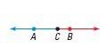 Using the line AB, name two line segments. 1. AB, CB 2. AB, C 3. CB, B 4. A, B-example-1