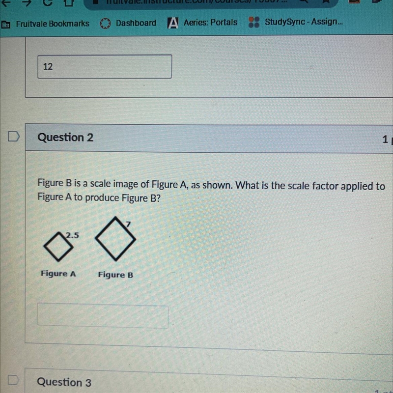 Figure B is a scale image of Figure A, as shown. What is the scale factor applied-example-1