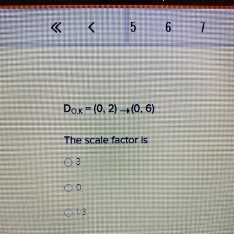 Do,k= (0,2) (0,6) the scale factor is 3 0 1/3-example-1