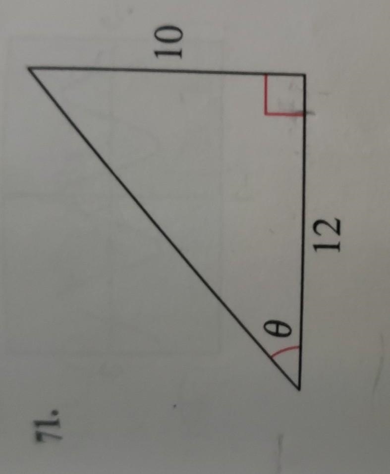 Please help. How do you find cosine, sine, cosecant and secant with this triangle-example-1