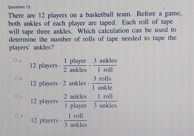 HELP ME PLS There are 12 players on a basketball team. Before a game, both ankles-example-1