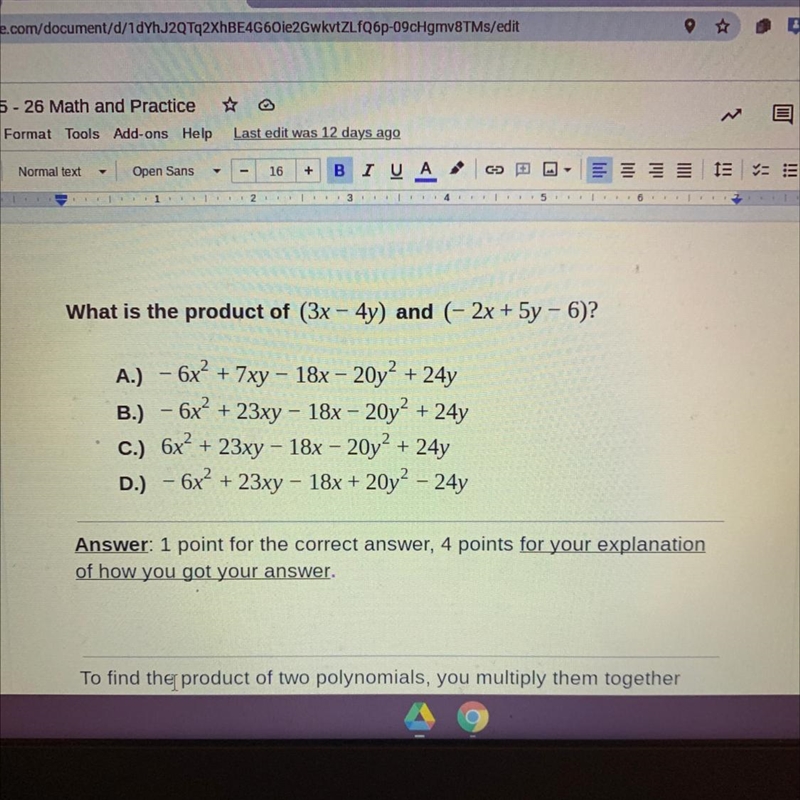 Question and choices are in the photo please explain the answer-example-1