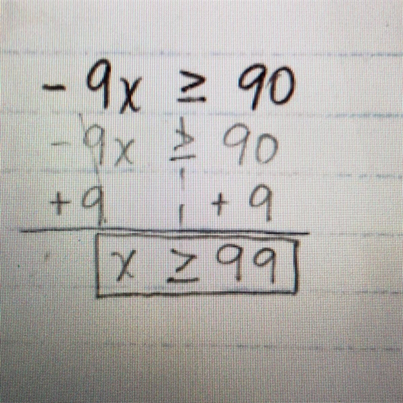 I made a mistake while solving the inequality below. What mistake did I make? Explain-example-1