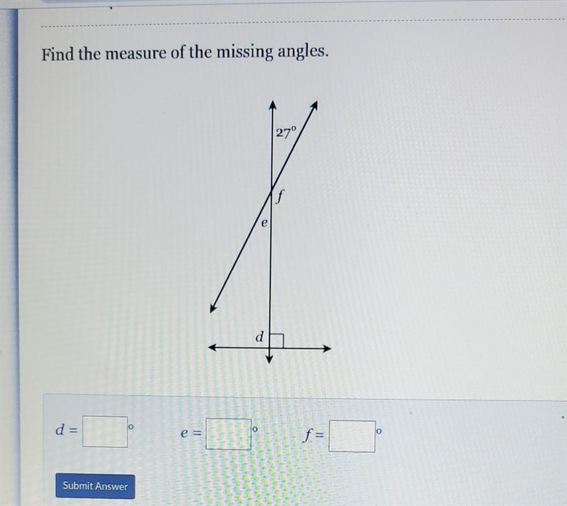 Find the measure of the missing angles.​-example-1