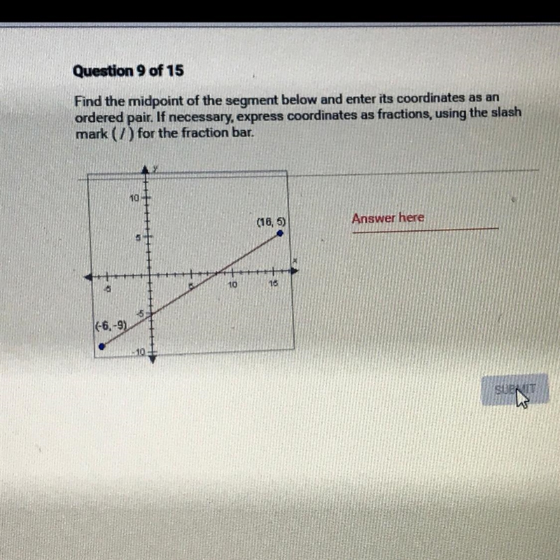 NO LINKS!!! PLEASEE HELPP MEE QUICK I NEED TO GRADUATE PLS :( Find the midpoint of-example-1