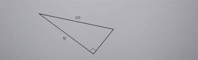 Find the length of the third side. If necessary, write in simplest radical form​-example-1