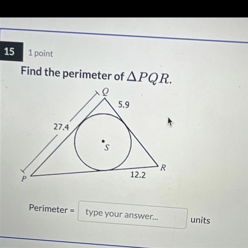 Find peremiter of pqr-example-1