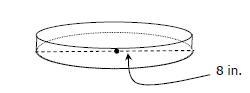 A cake pan has an 8-inch diameter. To the nearest square inch, what is the area of-example-1