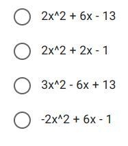 Which function of x has the least value for they intercept?-example-1