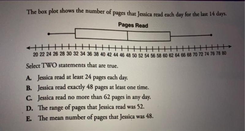 Please help! Choose 2 statements that are true-example-1