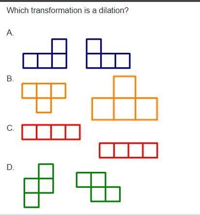 Which transformation is a dilation?-example-1