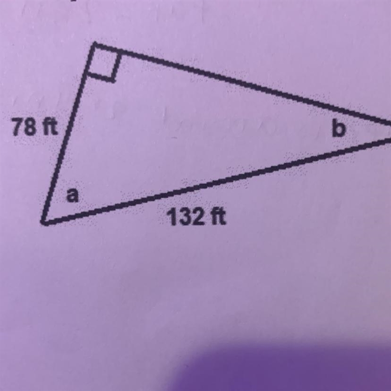 Determine the unknown angle measures, to the nearest degree, in the diagram provided-example-1