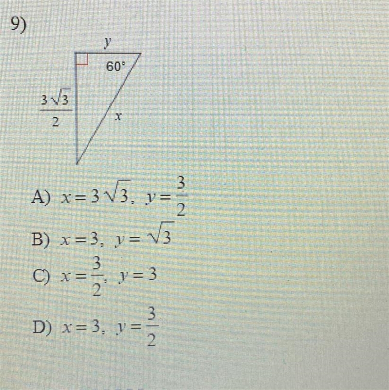 Find the missing side lengths. Leave your answers as radicals in simplest form-example-1