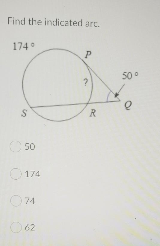 Find the indicated arc​-example-1