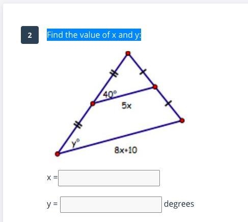 Find the value of x and y.-example-1