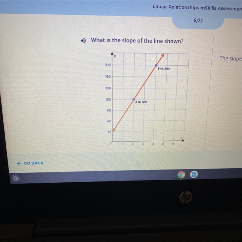 What is the slope of the line shown?-example-1