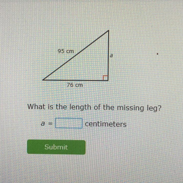 What is the length of the missing leg?-example-1