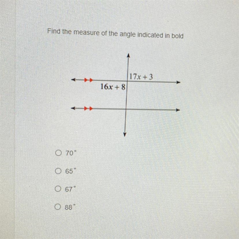 Find the measure of the angle indicated in bold PLS HELP-example-1