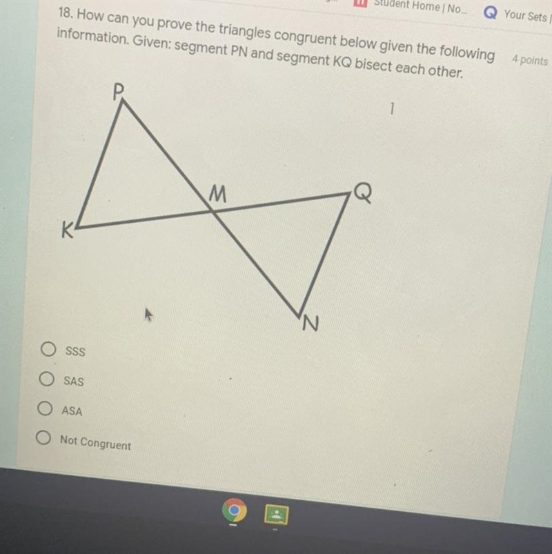 How can you prove the triangles congruent below given the following information. Given-example-1