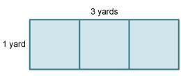 What is the area? 1 square yard 2 square yards 3 square yards-example-1