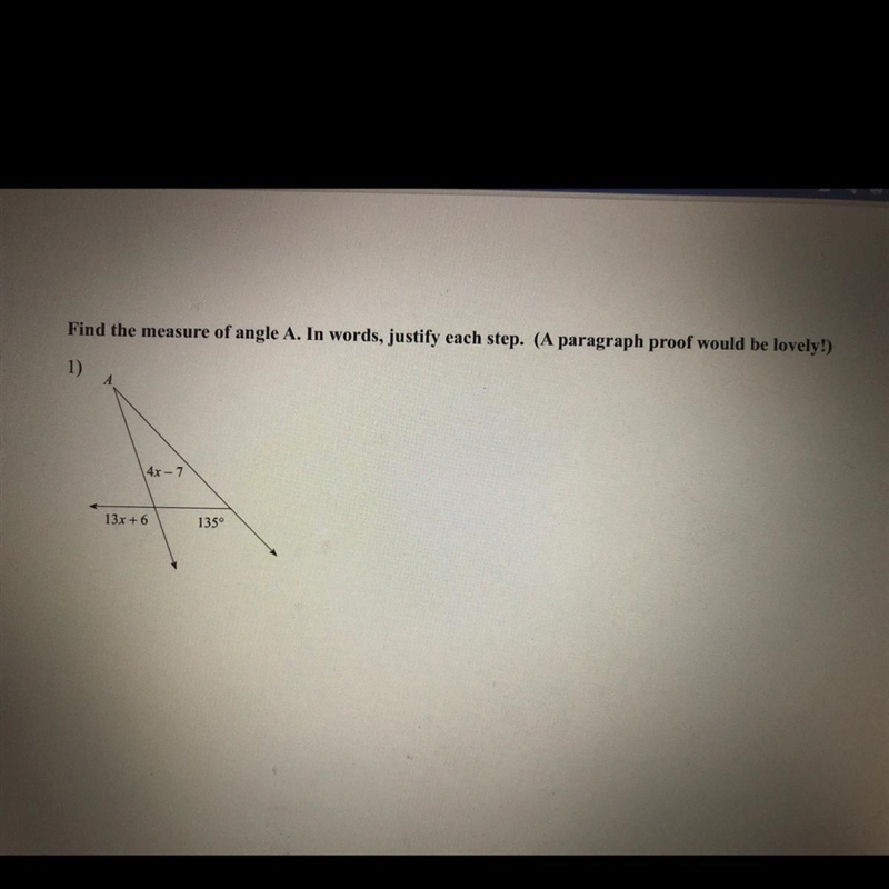 What I’d the first step? How do I find angle A?-example-1