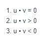 What is known about Θ, the angle between two nonzero vectors u and v, if each of the-example-1