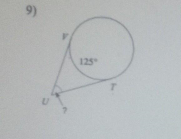 Find the measure of the are or angle indicated. Assume that lines which appear tanget-example-1