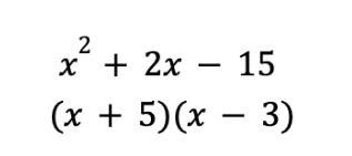 The quadratic function is given in both its standard and factored form below-example-1