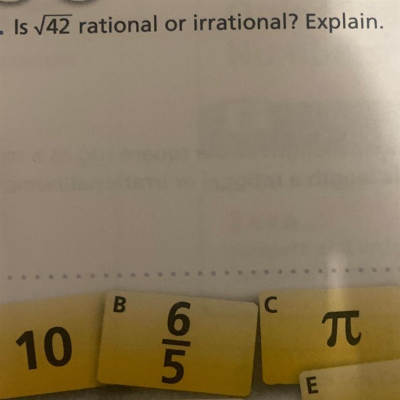 Is 142 rational or irrational? Explain.-example-1