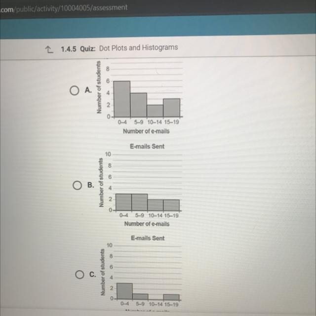 Group of students was asked about the number of emails they each sent that day the-example-1