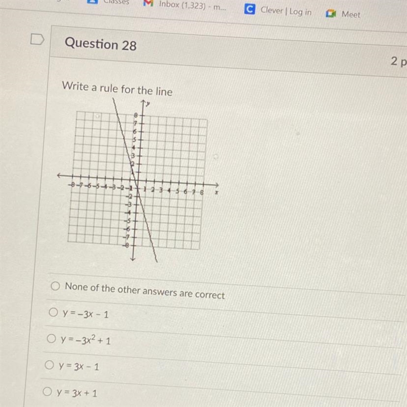 What is the rule for the line-example-1