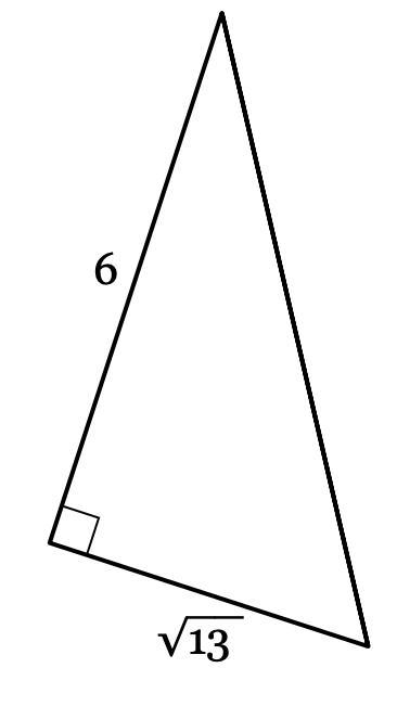 Using the Pythagorean Theorem, Find the length of the third side. If necessary, write-example-1