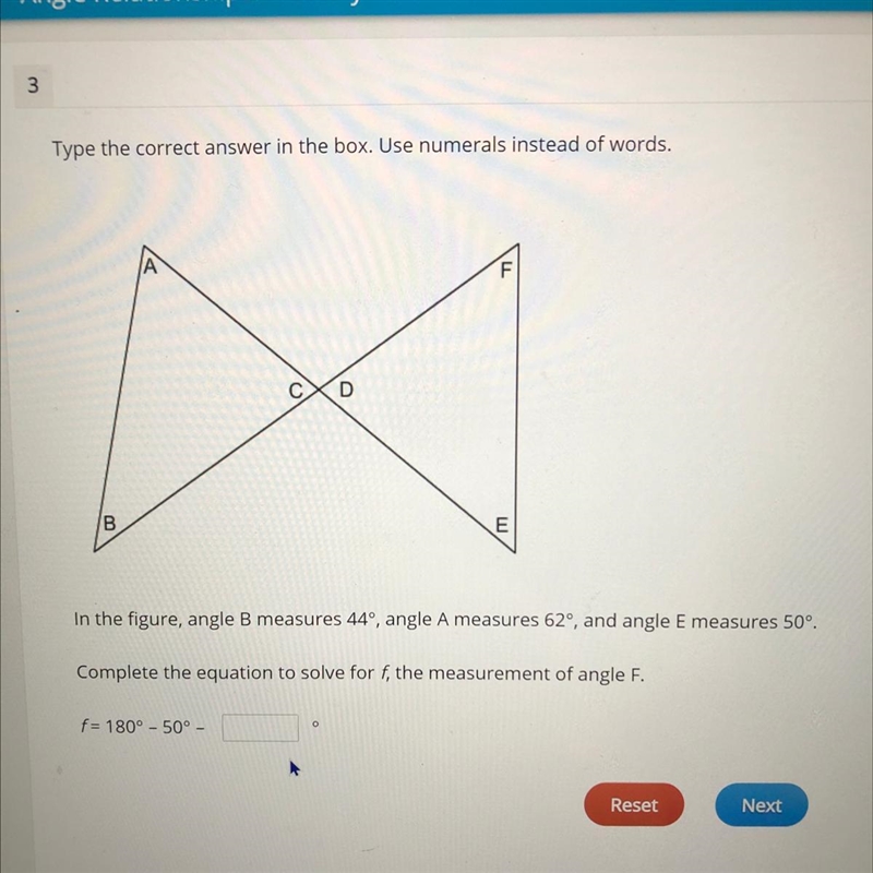 Type the correct answer in the box. Use numerals instead of words. C D B In the figure-example-1