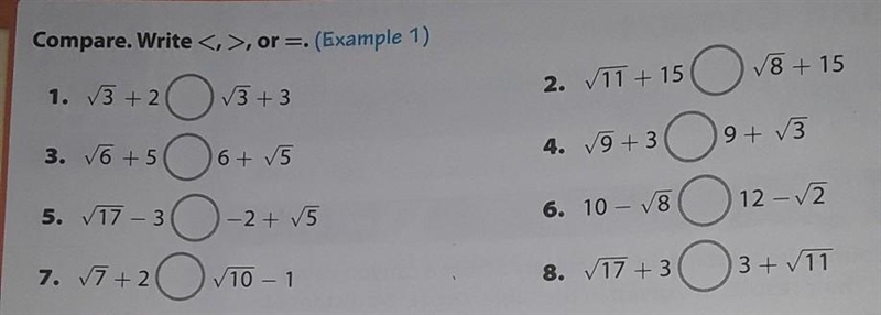 Compare. Write , or =.​-example-1