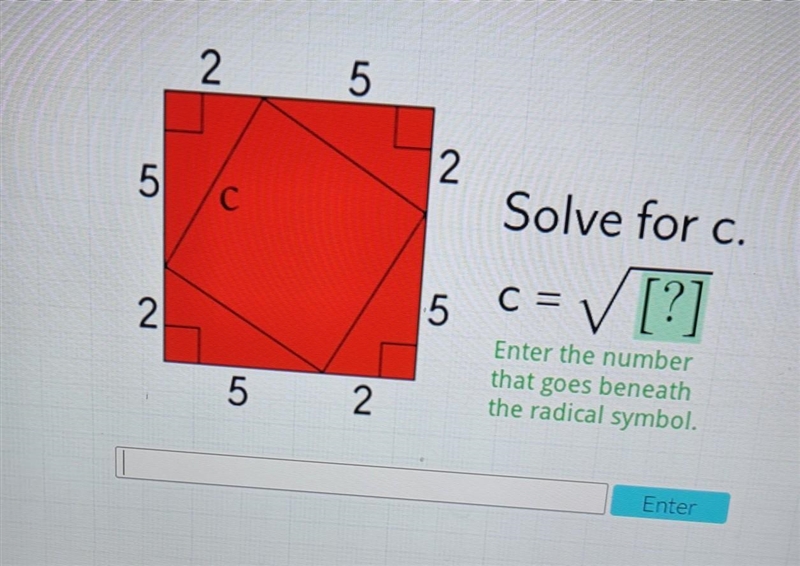 I need help pls 2 5 2 5 C Solve for c. C = - [?] 2 5 Enter the number that goes beneath-example-1