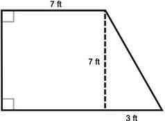 A doghouse is to be built in the shape of a right trapezoid, as shown below. What-example-1