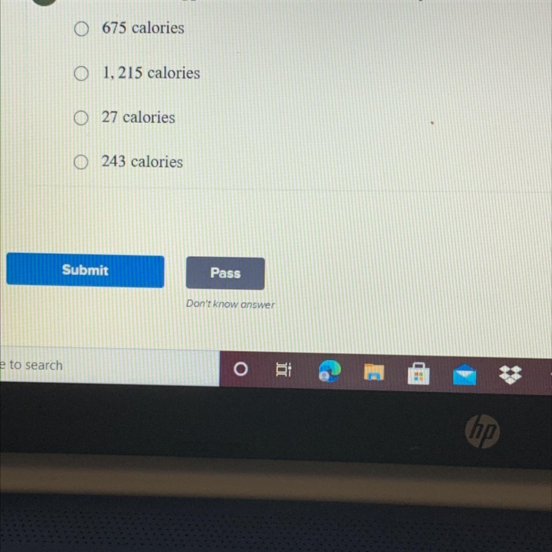 Five chicken nuggets have 135 calories. How many calories are in 9 chicken nuggets-example-1