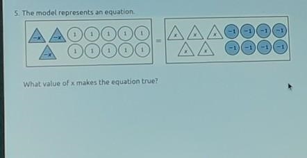 What valie of x makes the equation true​-example-1