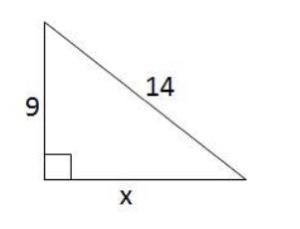 Determine the missing length of the right triangle below using the Pythagorean Theorem-example-1