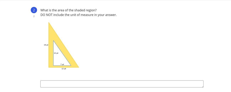 What is the area of the shaded region? DO NOT include the unit of measure in your-example-1