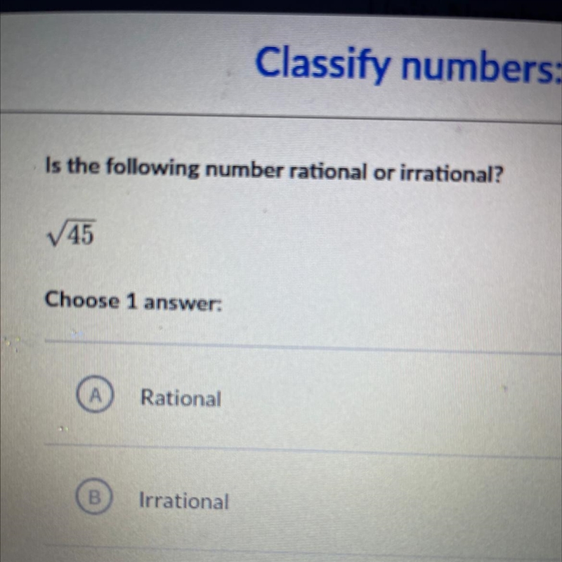 Is it rational or irrational?-example-1